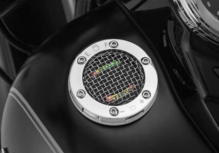 LED Mesh Black Fuel and Battery Gauge Gas Cap C78654