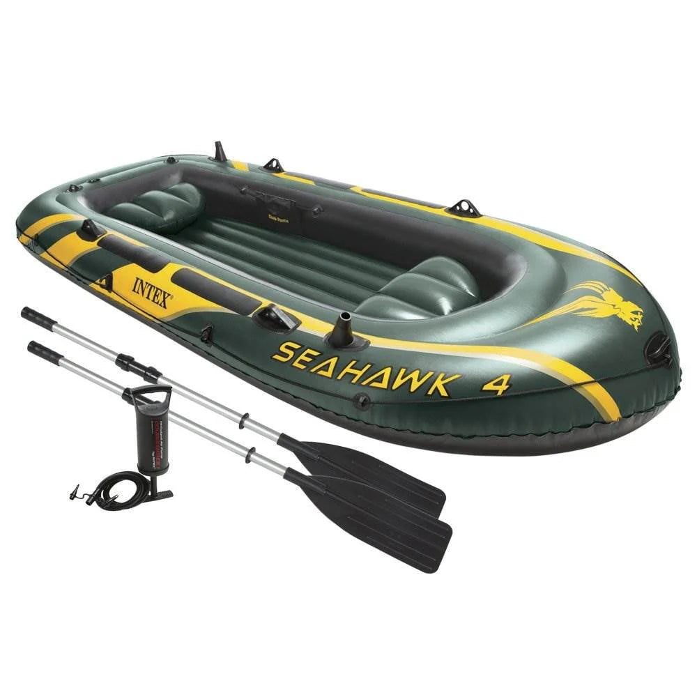 4 Person Inflatable Boat Set with Oars & Air Pump I2876
