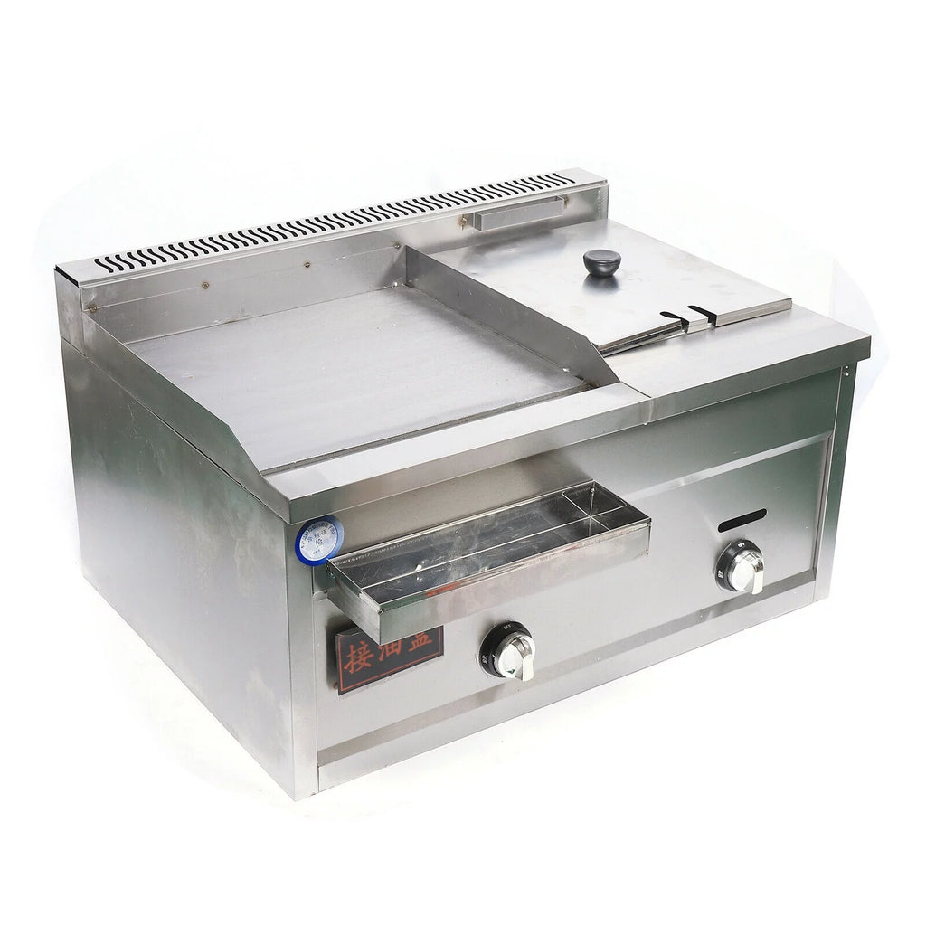 Multi-function Deep Fryer Stainless Steel with Portable Griddle U2896
