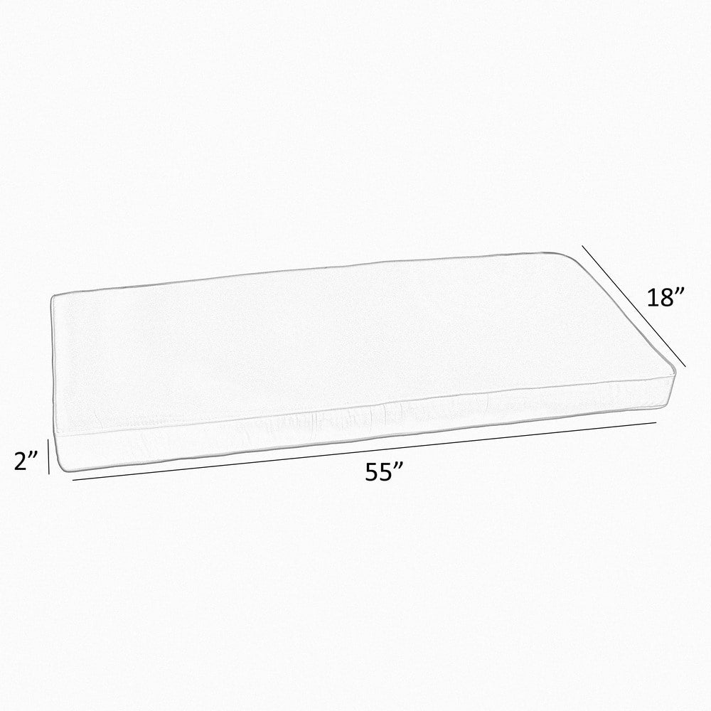 Indoor/Outdoor Bench Cushion 56 in x 19.5 in Q93215