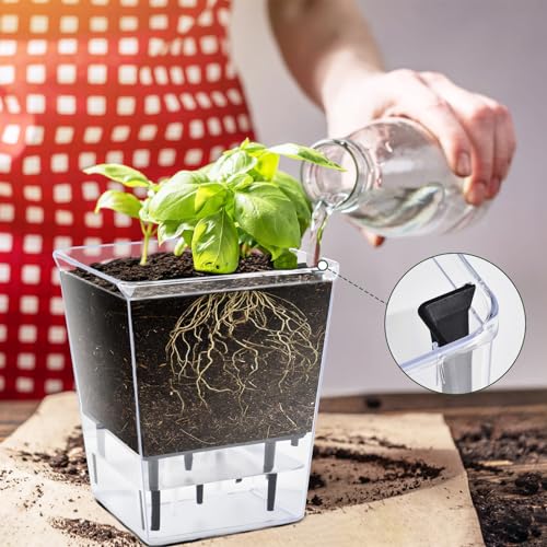 3 Pack 2.7 Inch Self Watering Planter Pot E9629