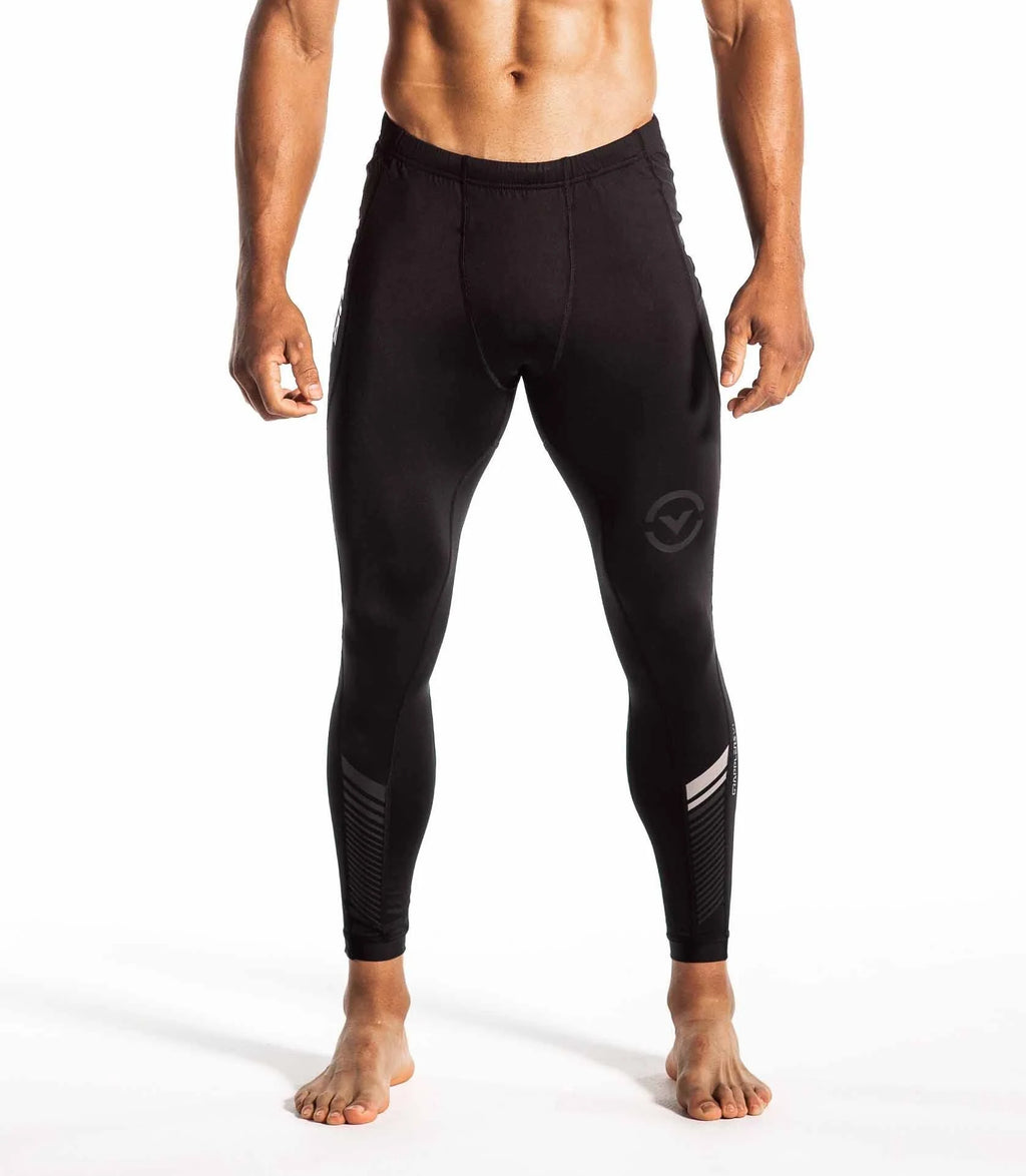 Black/Silver Compression Spats R222