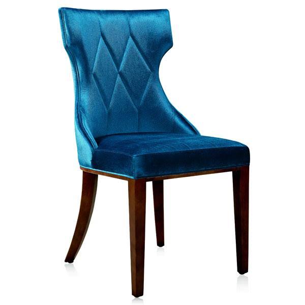 Velvet Dining Chair Set of 2 Grey D489