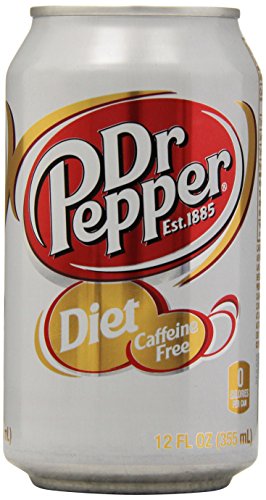 12 Fl oz Caffeine Free Diet Dr Pepper (pack of 12) Z8045