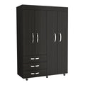 Black Mobile Armoire K8820