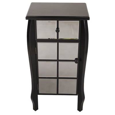 Black 1 Door Accent Cabinet R6161
