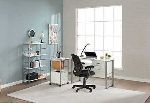 White 2-Drawer Mobile Vertical File Cabinet N257