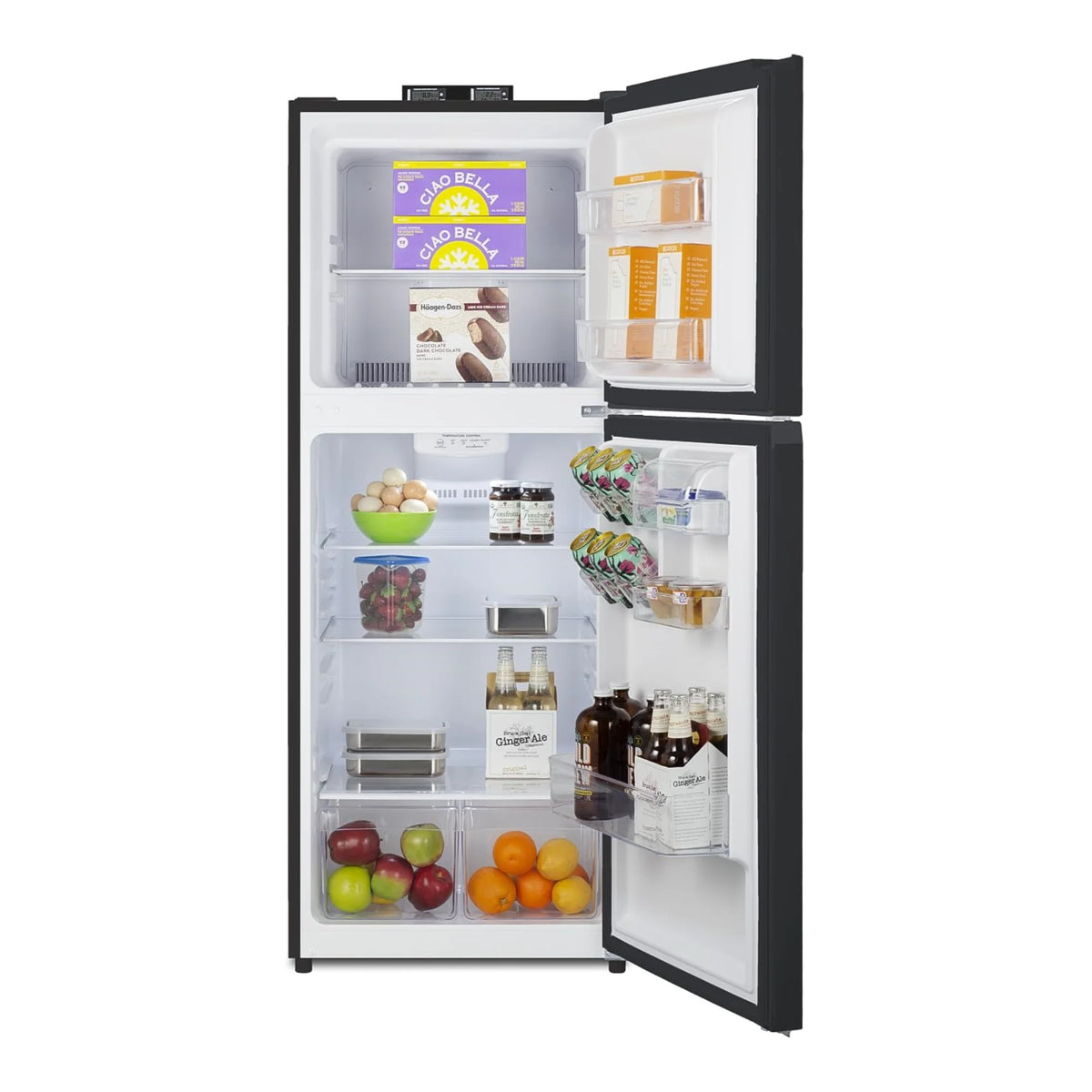 24" Wide Break Room Refrigerator-Freezer Black Z2807
