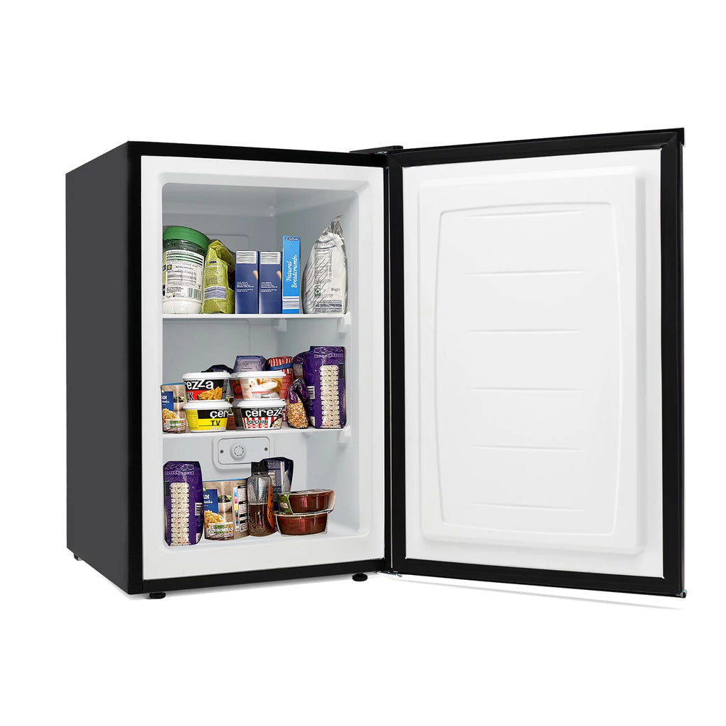 3 cu.ft. Compact Upright Freezer with Stainless Steel Door Q695