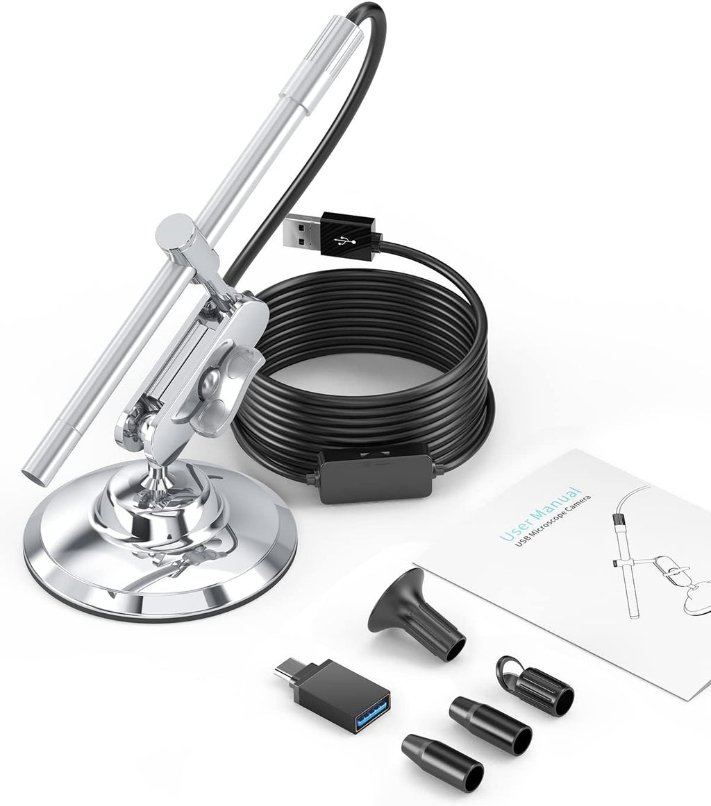 Digital Microscope USB 200x Handheld with Metal Stand and Case B7413