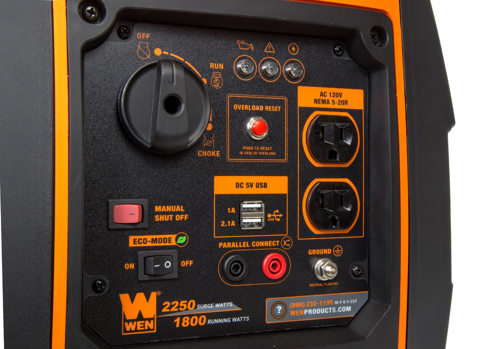 2250-Watt Portable Inverter Generator with Fuel Shut-off J428198