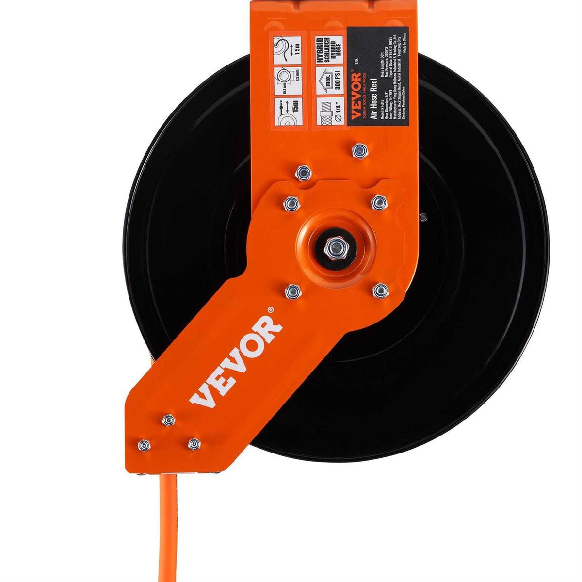 3/8 in x 50 ft Hybrid Air Hose Reel O4006
