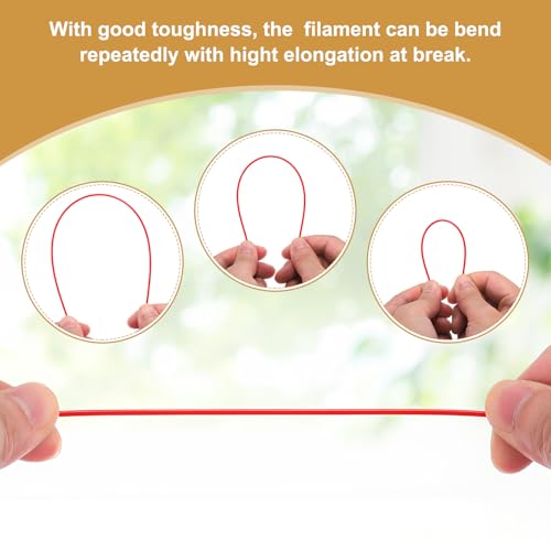 Clear PETG 3D Printer Filament 1.75mm 1KG 2 Pcs Y8638