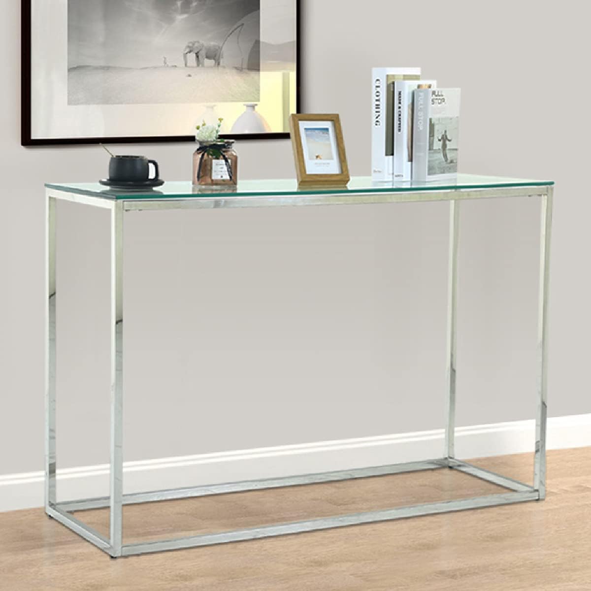 Modern Narrow Glass Console Table G548857
