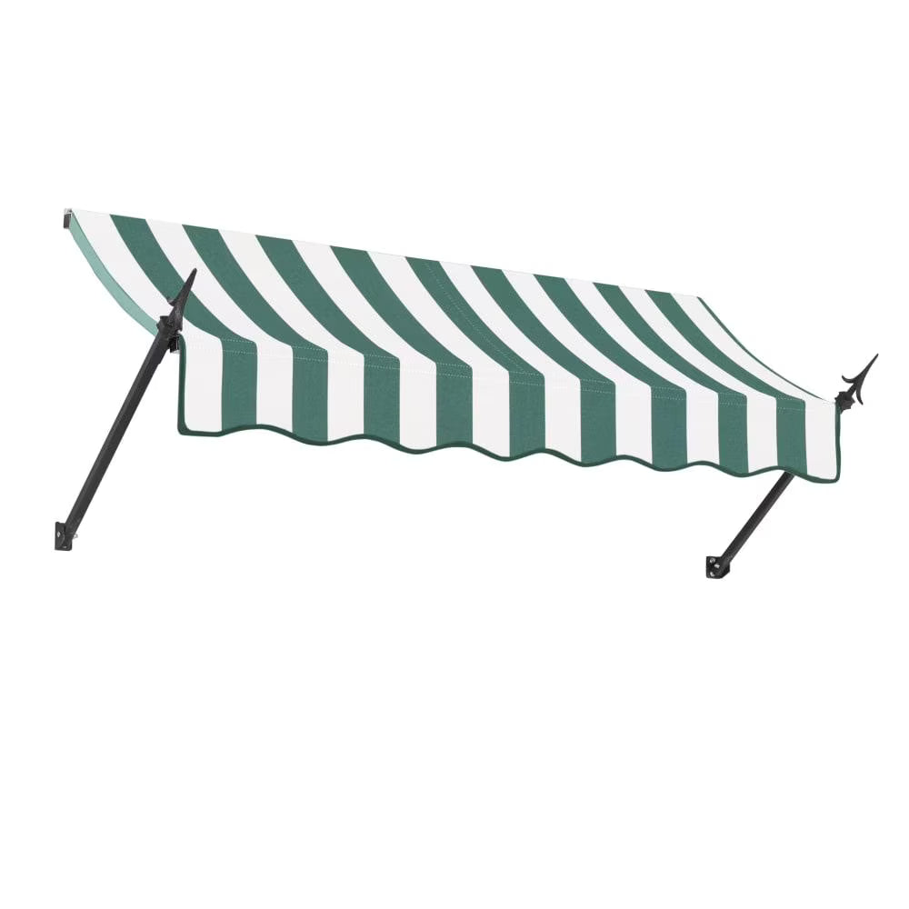 Forest/White Stripe Acrylic Fixed Awning Z348011