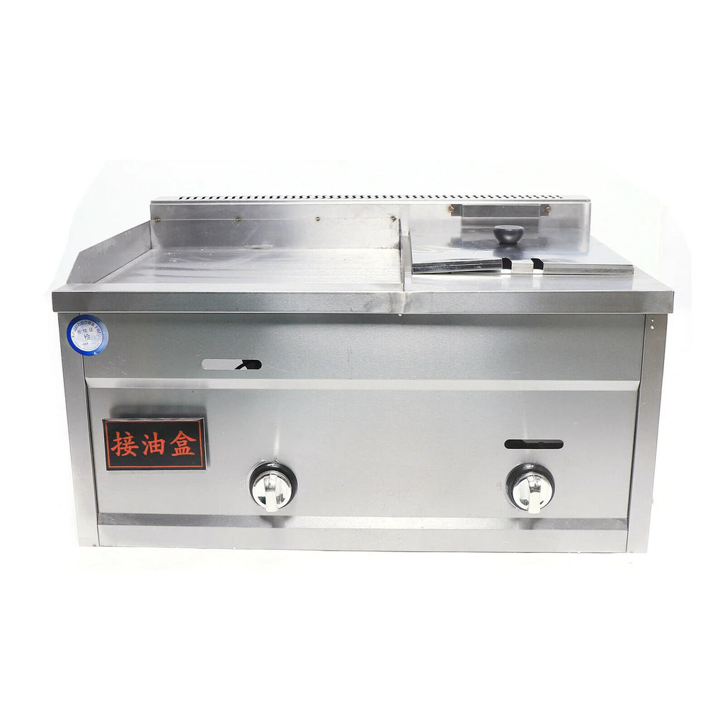 Multi-function Deep Fryer Stainless Steel with Portable Griddle U2896