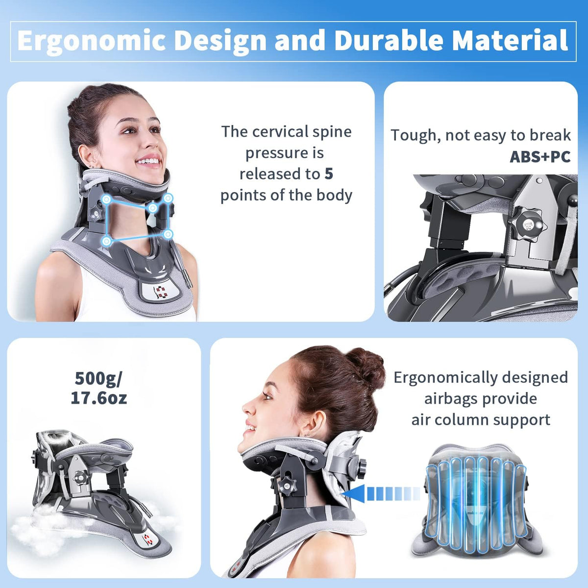 Cervical Neck Traction Device with Airbag Support E7103