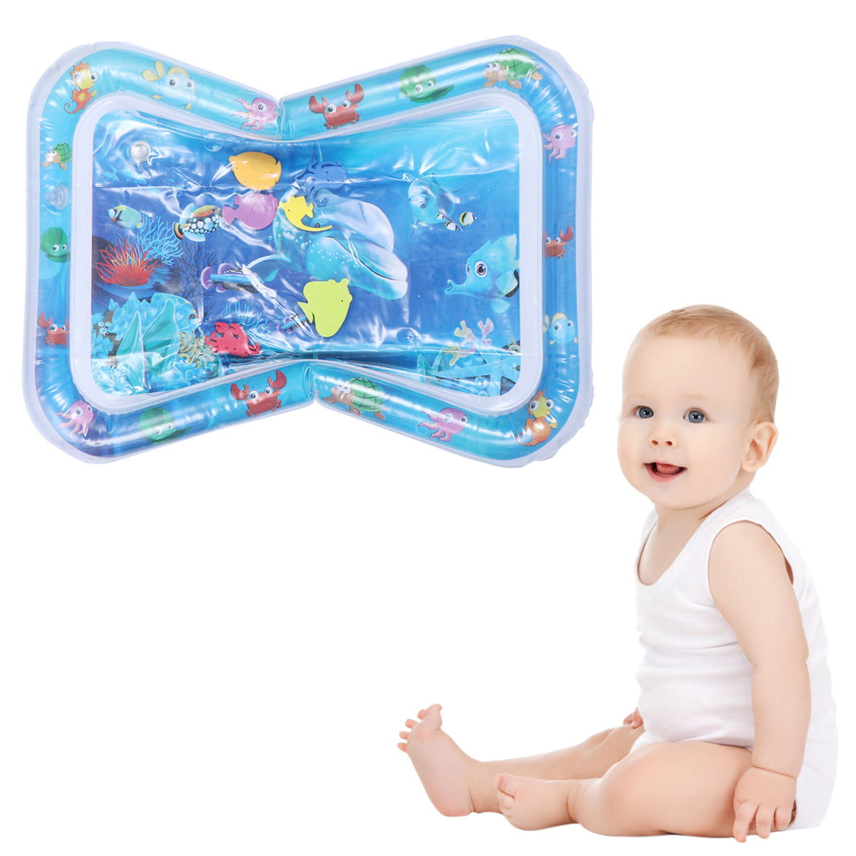 Inflatable Crawling Cushion Water Play Mat (Blue) D45780