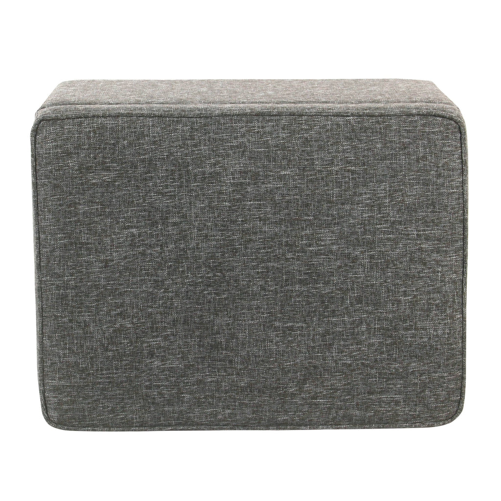 Slate Grey Medium Storage Ottoman J702