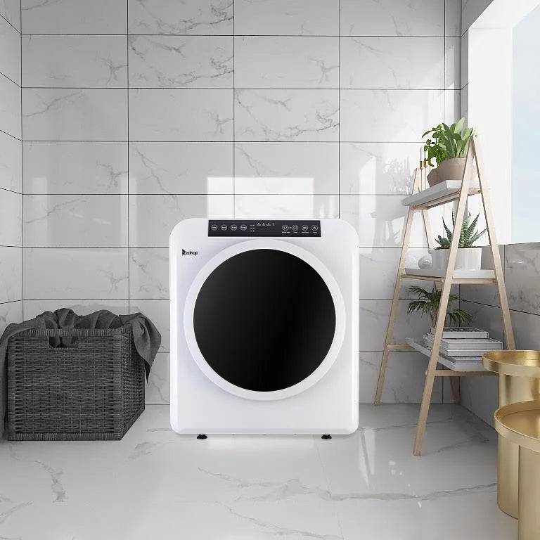 White 13lbs Capacity Stainless Steel Electric Clothes Dryer W56721