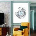 20" 3D Metal Crystal Wall Clock D972