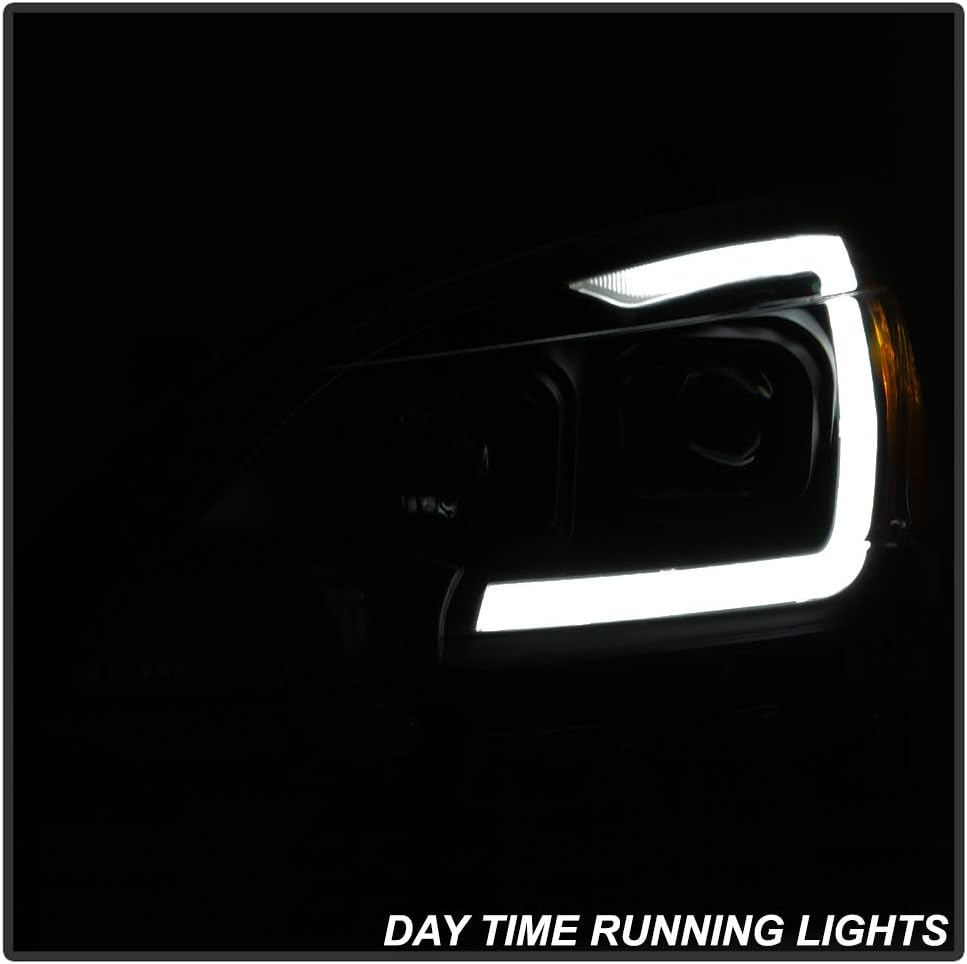 Black Housing Smoke Lens LED DRL Projector Headlights Z7464