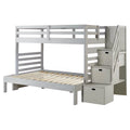 Twin-over-Full Wood Bunk Bed with Staircase Z336680
