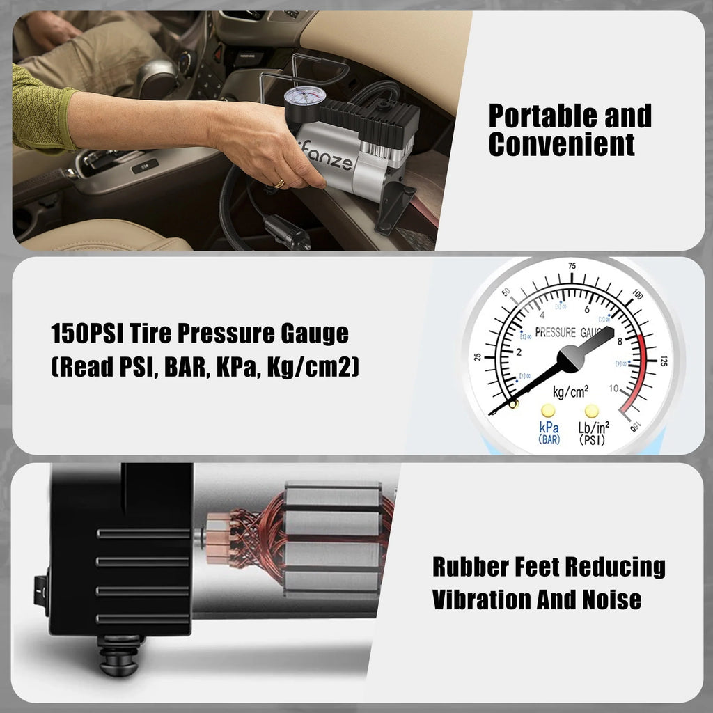 Portable Air Compressor Tire Inflator 12V T998805