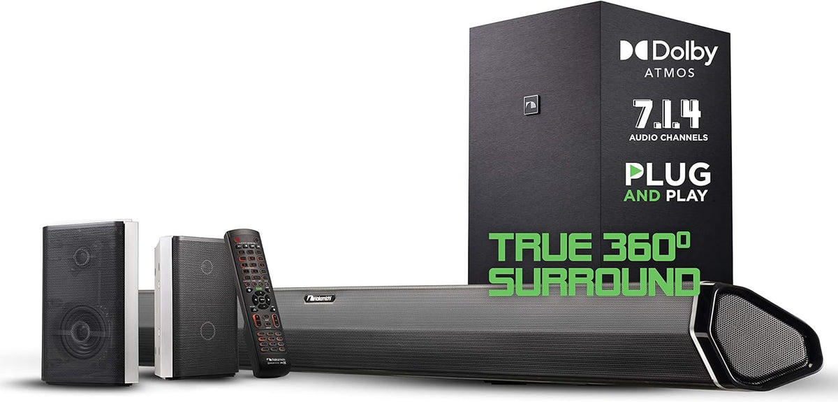 7.1.4 Channel 600W Soundbar with 8" Wireless Subwoofer and 2 Rear Surround Speakers Z72513
