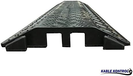 Black 2 Channel Rubber Cable Protector J48873