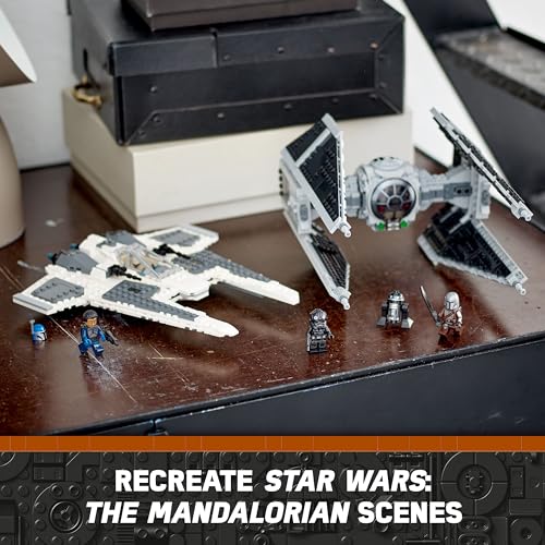 LEGO Star Wars Fang Fighter vs. TIE Interceptor Building Toy Set with 3 Characters Q5156