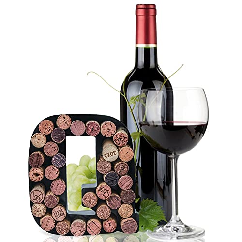 Metal Letter Wine Cork Keepsake Saver & Holder B565927