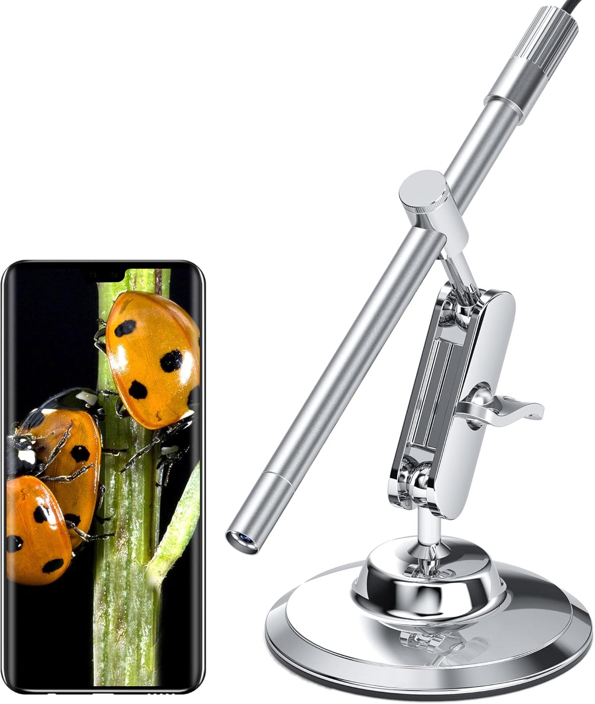 Digital Microscope USB 200x Handheld with Metal Stand and Case B7413