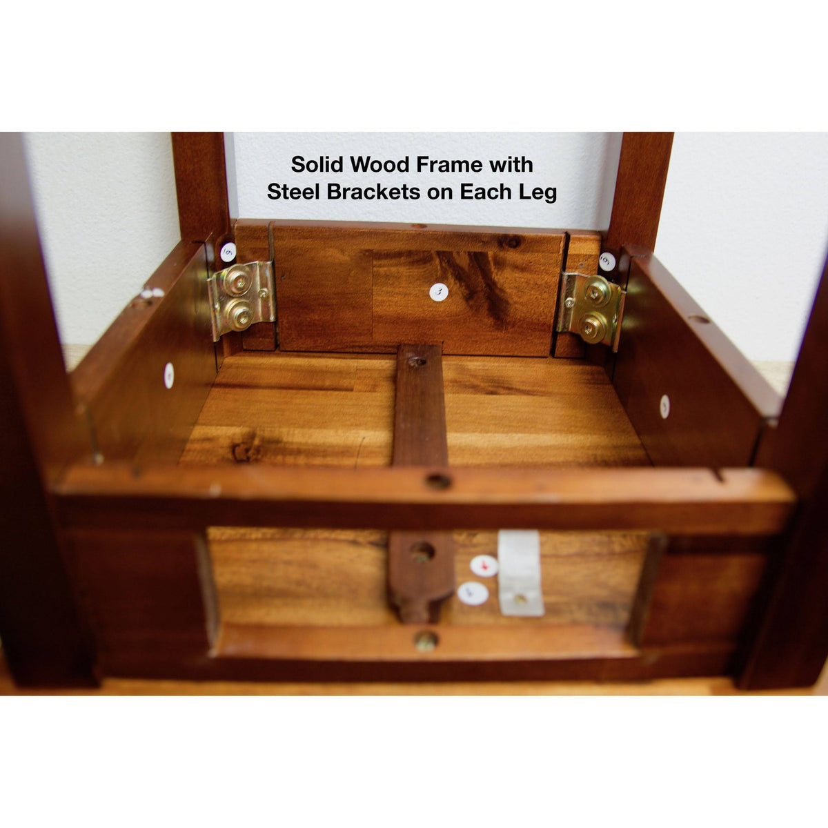 2-Tier Acacia Wood Plant Table with Drawer F7107