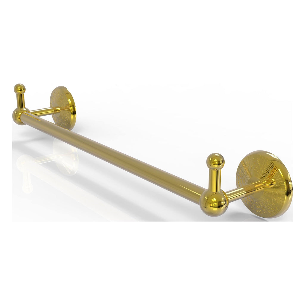 30 inch Polished Brass Towel Bar with Integrated Hooks U29358