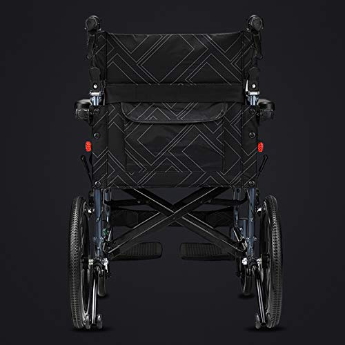 18" Seat 26lbs Magnesium Alloy Self-Propelled Transport Wheelchair P828