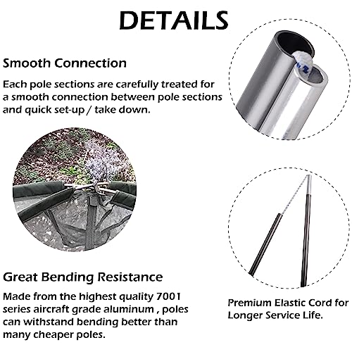 7001 Series Aircraft-Grade Aluminum Tent Poles P320