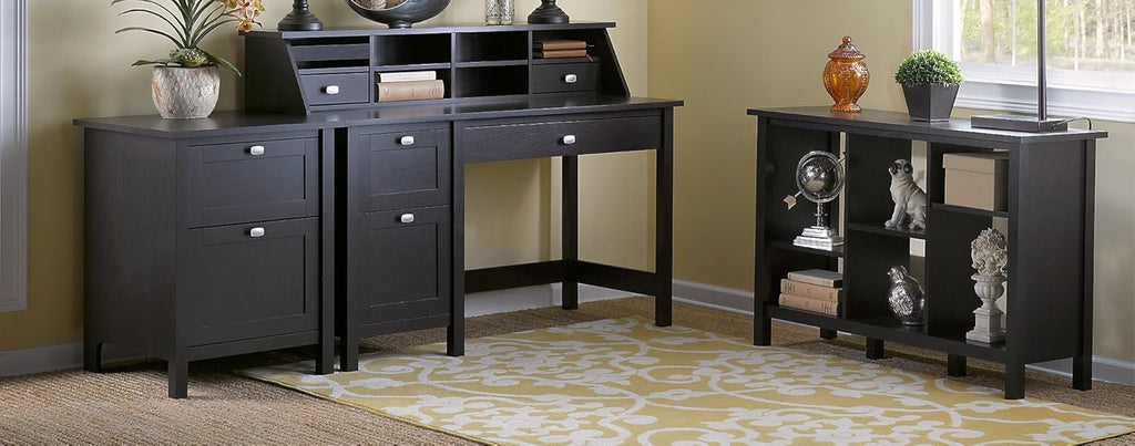 Computer Desk with Pedestal and File Cabinet R340636