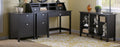 Computer Desk with Pedestal and File Cabinet R340636
