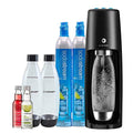 Black Sparkling Water Maker Bundle with CO2 and BPA Free Bottles I9682