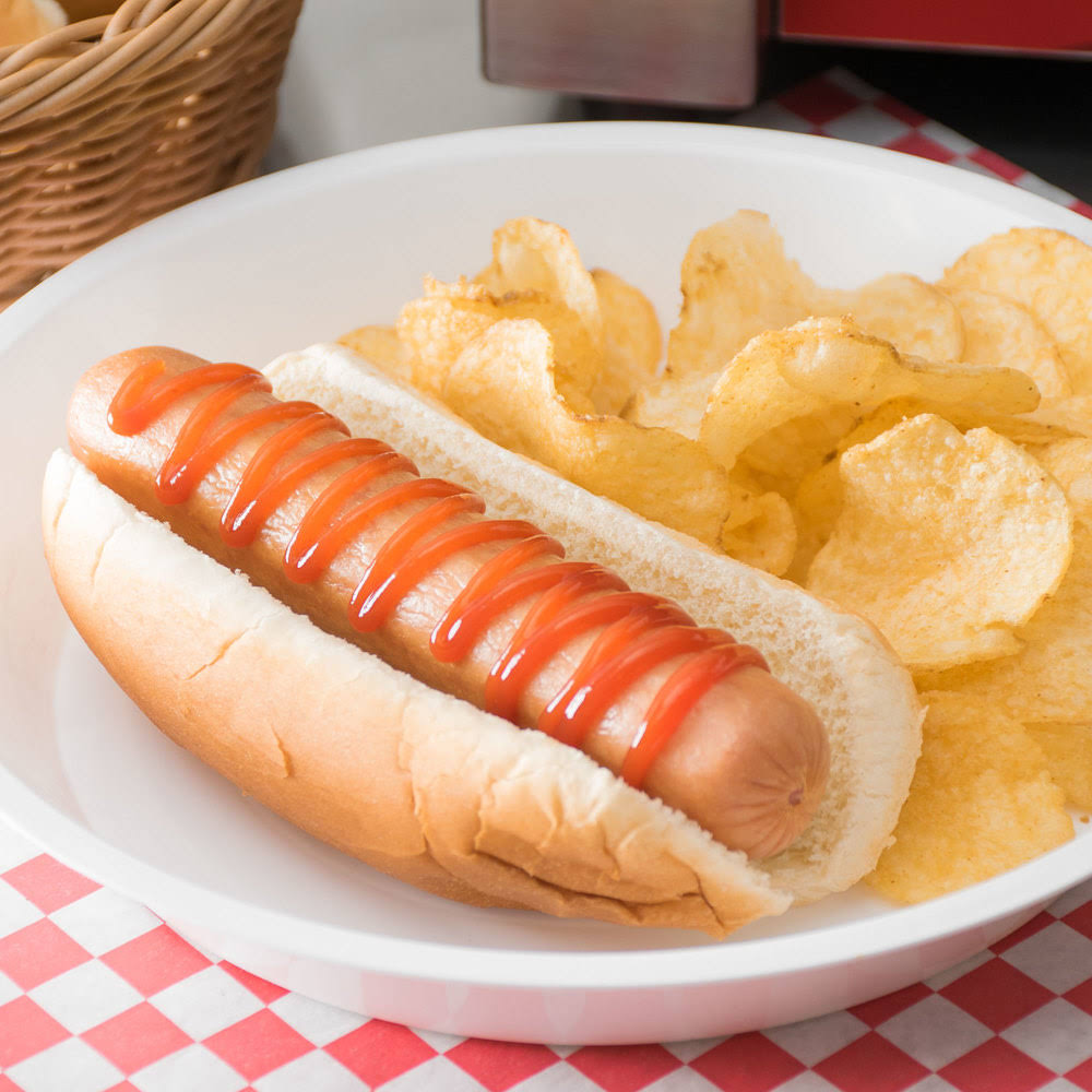 8/1 Jumbo Meat Franks - 96/Case N917088