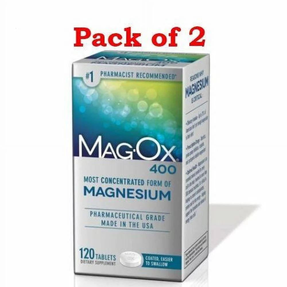 120 Tablets Magnesium Supplement 2 Pack H336