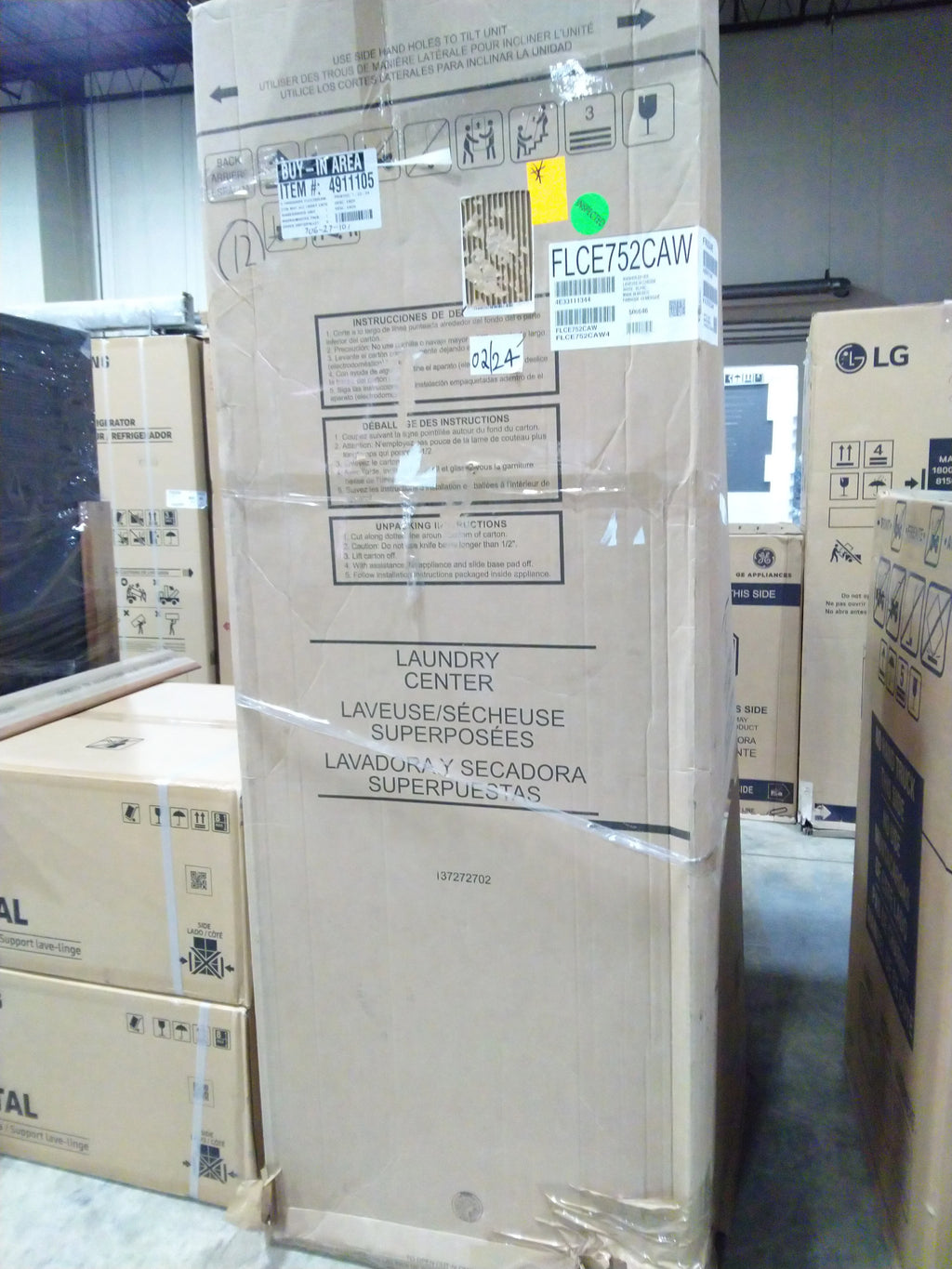 White Electric 4.5 Cu. Ft. Washer and 5.5 Cu. Ft. Dryer Laundry Centre U45126