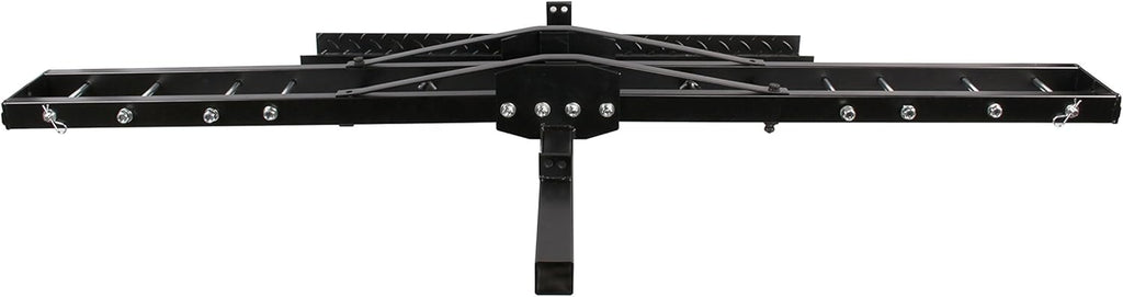 500-Pound Heavy Duty Motorcycle Carrier Hitch Rack with Loading Ramp C76712