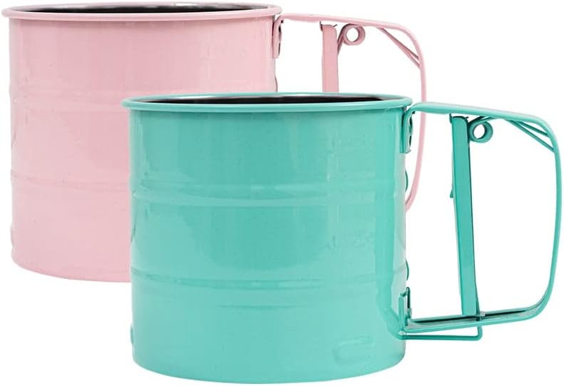 Pink Stainless Steel Hand-held Flour Sifter V12950