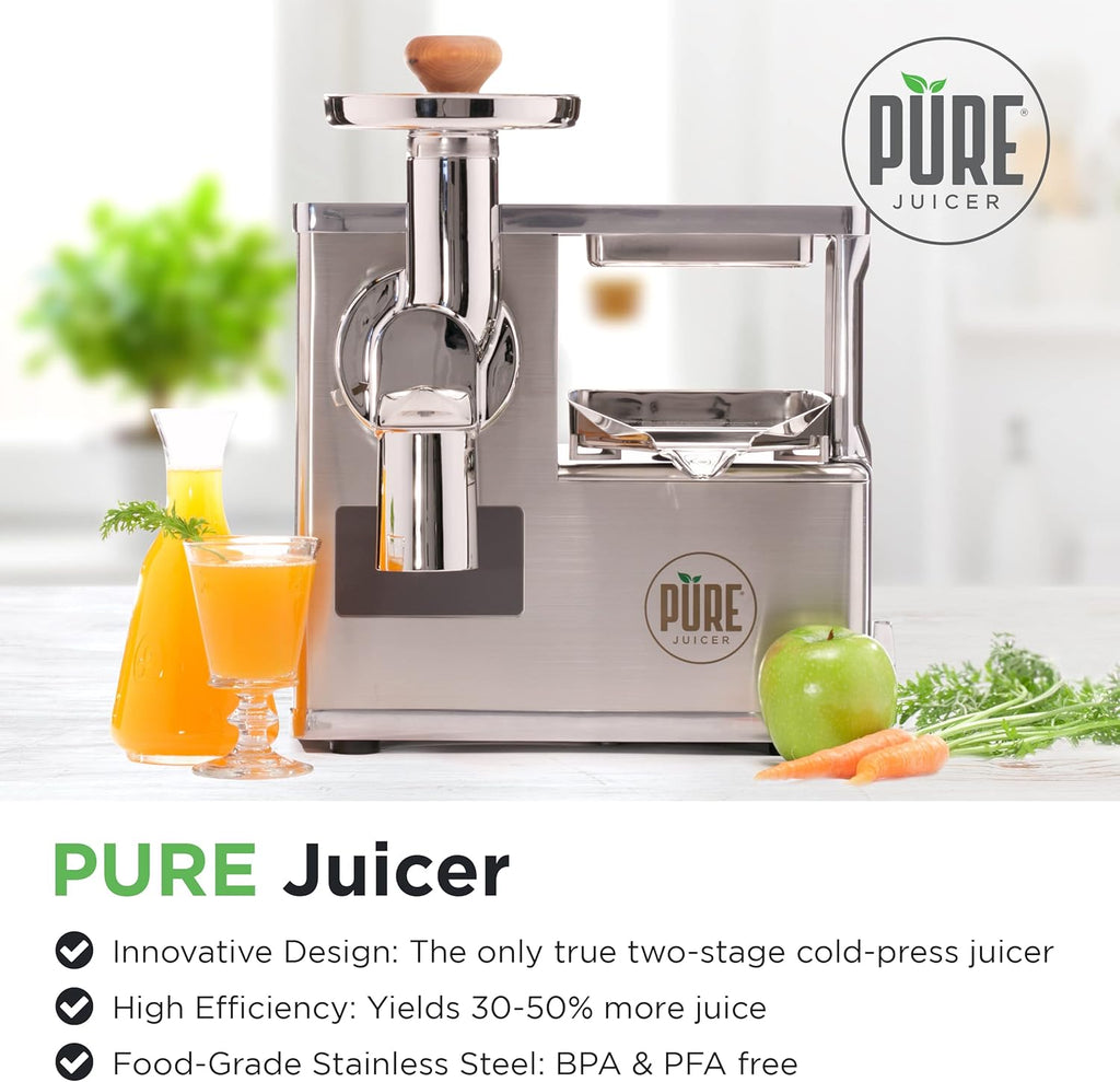 Two-Stage Juicer with Stainless Grinder and Hydraulic Press L733