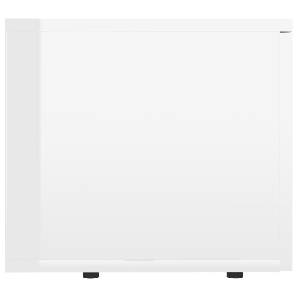High Gloss White Chipboard TV Cabinet G747