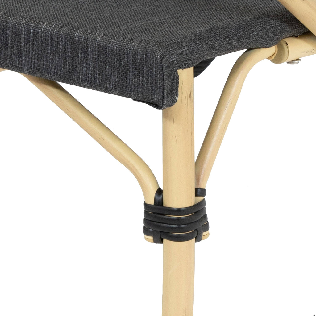 Natural Tone Patio Side Chairs Set of 2 H954