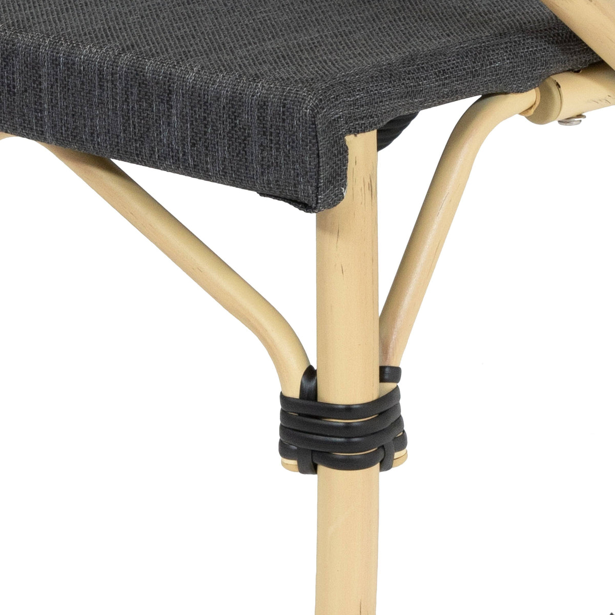 Natural Tone Patio Side Chairs Set of 2 H954
