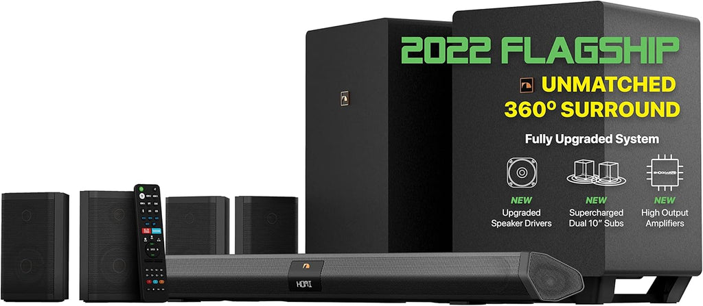 7.1.4 Channel 600W Soundbar with 8" Wireless Subwoofer and 2 Rear Surround Speakers Z72513